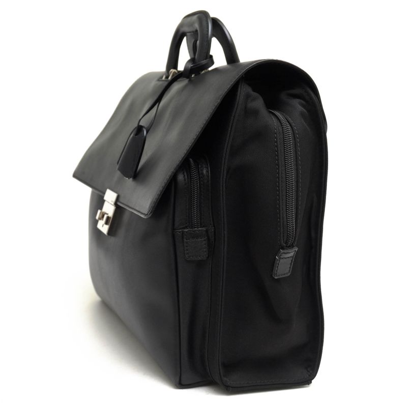 Gucci Bags Briefcase Business Bag Business Men Leather Genuine Black Flap Style