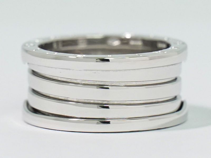 Authentic Bulgari Bvlgari B-zero1 750 WG Ring 60 18.5 White Gold Accessories