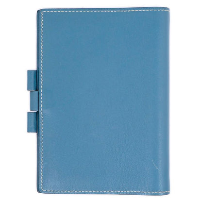 Hermes Agenda PM Blue Jean Swift Notebook Cabas - J Engraved