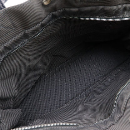 Hermes Yale Line Tote MM Nylon Canvas Gray Unisex Handbag