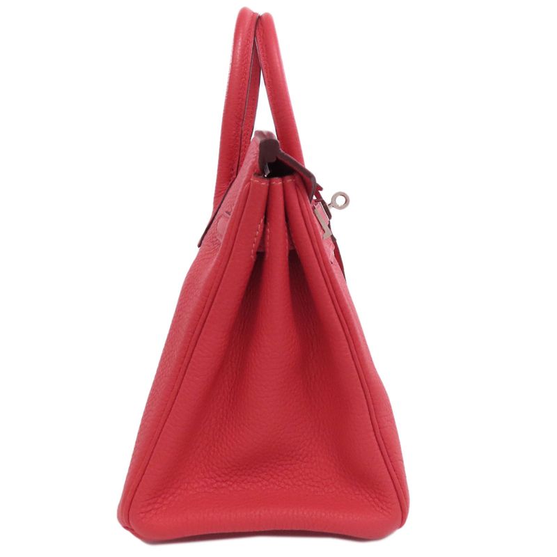 Hermes Birkin 25 Rose Jaipur Silver Hardware Handbag Taurillon Women