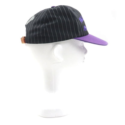 Louis Vuitton Mp3407 Casket Croco Malletier Hat Baseball Cap Black Purple Gold