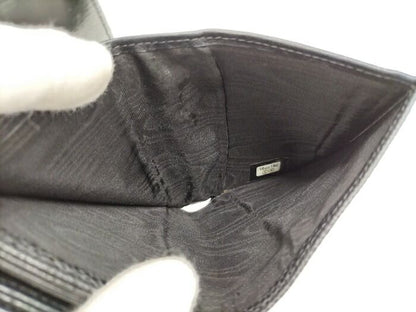 Chanel W Hook Wallet In Caviar Skin Leather Black