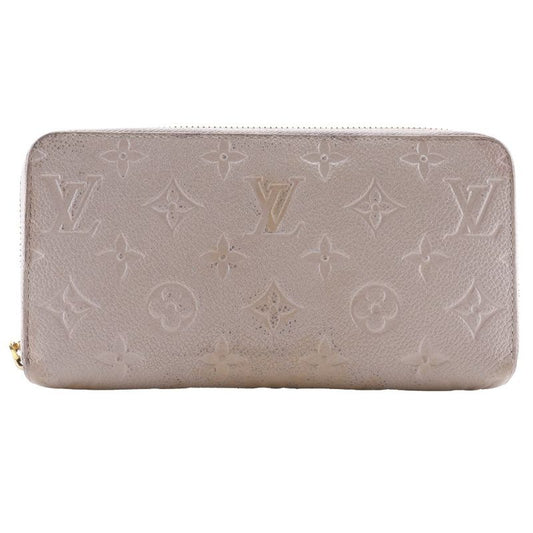 Louis Vuitton Zippy Wallet M69034 Monogram Empreinte Turtelaire Gray Tn2196