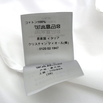 Air Dior X NIKE Chest Logo Cotton Short Sleeve Shirt 38 Navy Blue