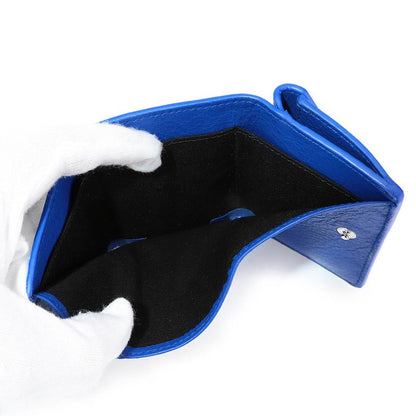 Balenciaga Trifold Wallet Paper Blue