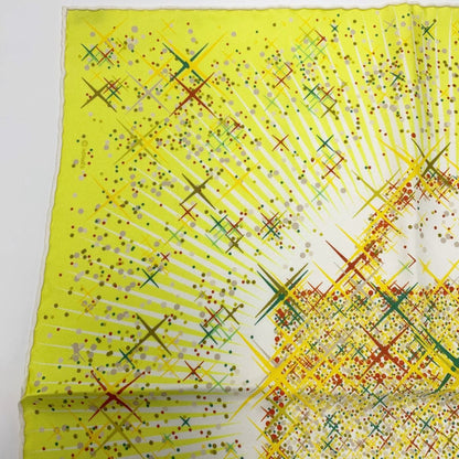 Hermes Magic Kelly Yellow Silk Scarf Ladies