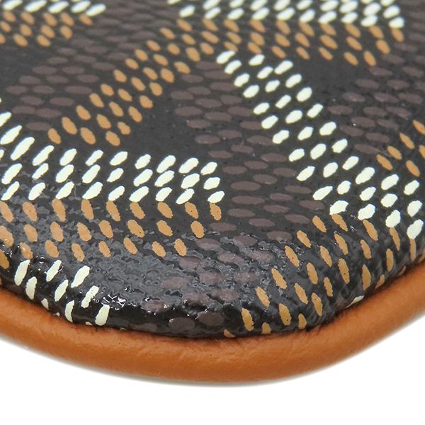 Goyard Pouch Senna Goyard Ine Canvas Black and Natural Silver Hardware Black