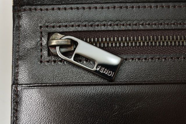 Fendi Wallets For Men Fendi Long Wallet FF Logo Zucca Beige Brown 8m0010 00ny2