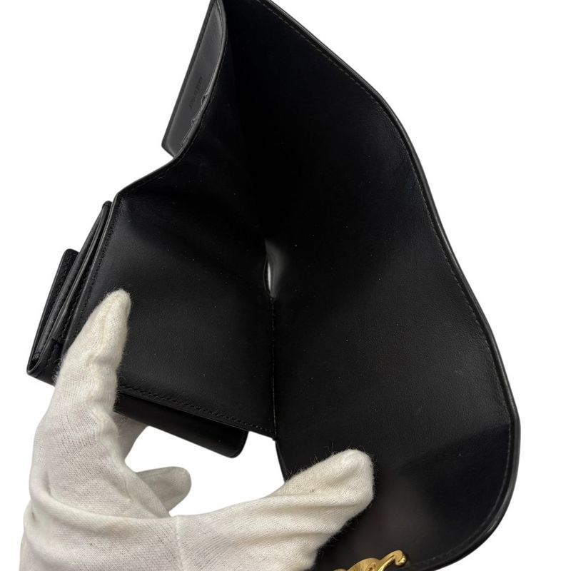 2992 Celine Small Flap Wallet Triomphe Shiny Calfskin 10d783dpv.38no Trifold