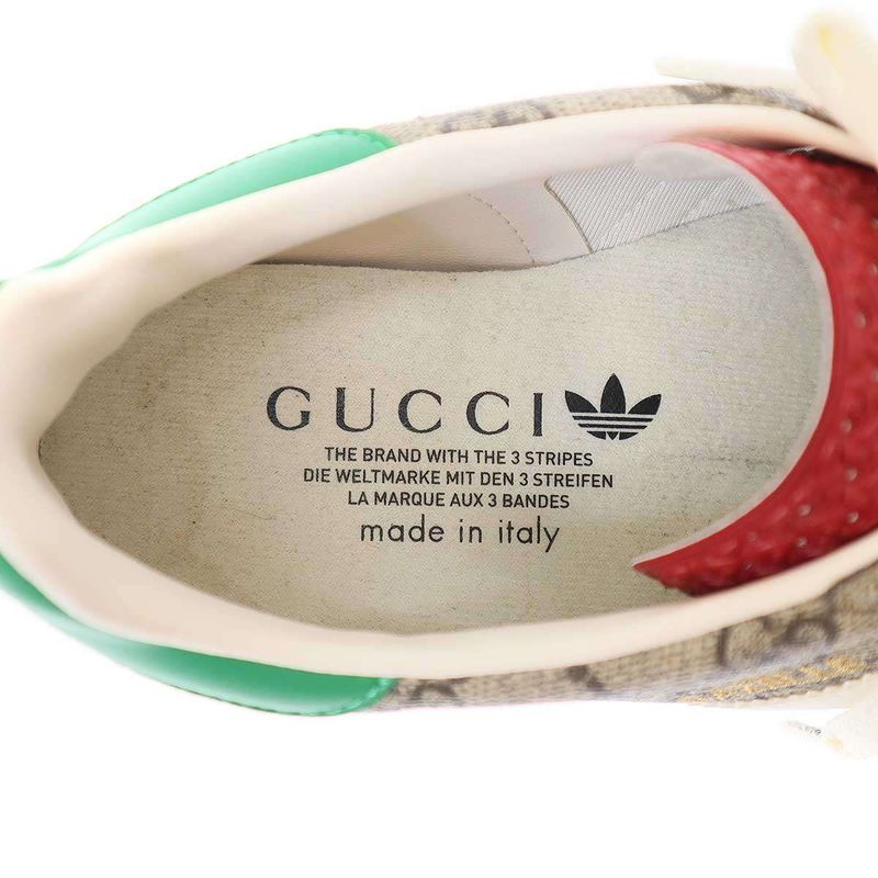 Gucci×adidas Gazelle Beige Tone Core White Ggmonogram Gazelle Sneakers Ie2262