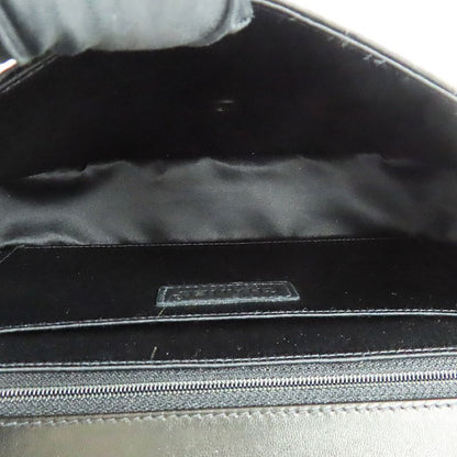 Chanel Vintage New Travel Line All Black Chain Shoulder Bag Black