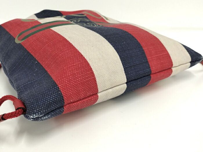 Gucci Backpack Drawstring Logo Canvas Tricolor