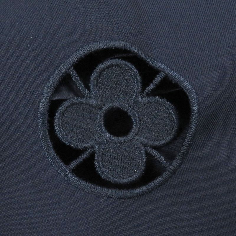 Louis Vuitton 100% Wool LV Icon Motif Zip Hoodie Blouson Navy 46 Made In Italy