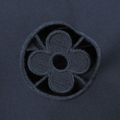 Louis Vuitton 100% Wool LV Icon Motif Zip Hoodie Blouson Navy 46 Made In Italy