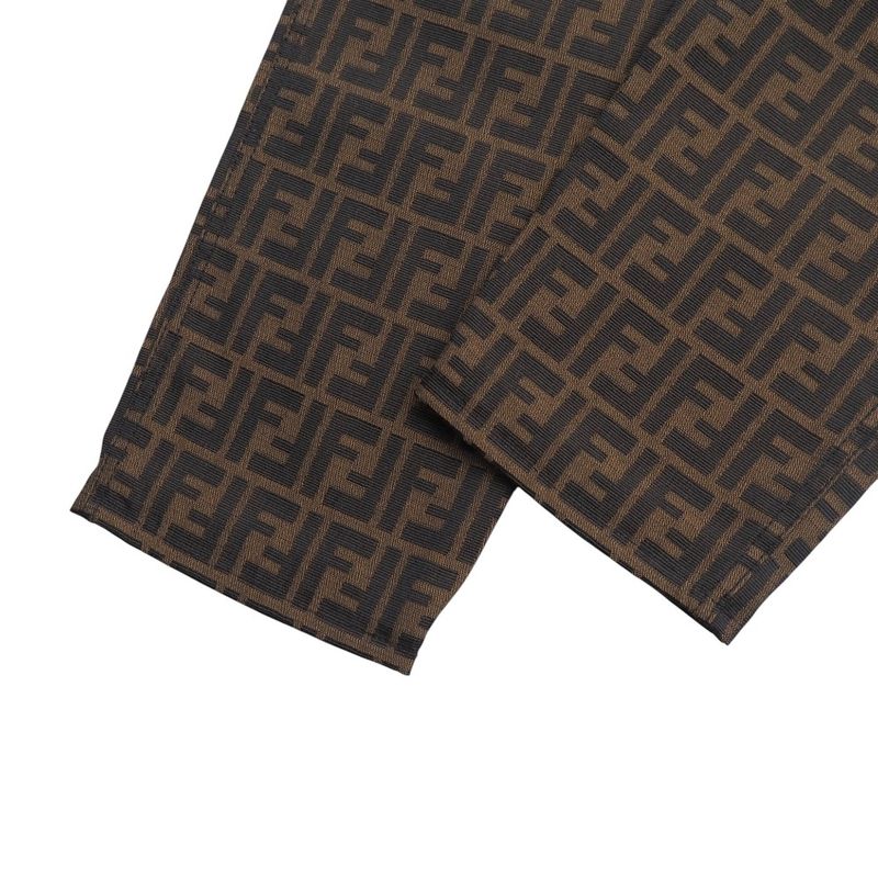 Fendi Vintage Pants Size 41(i) 27inch Double F Zucca Pattern Tapered Pants