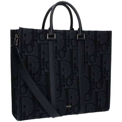 Dior East West Maxi Oblique Jacquard Tote Bag Men's