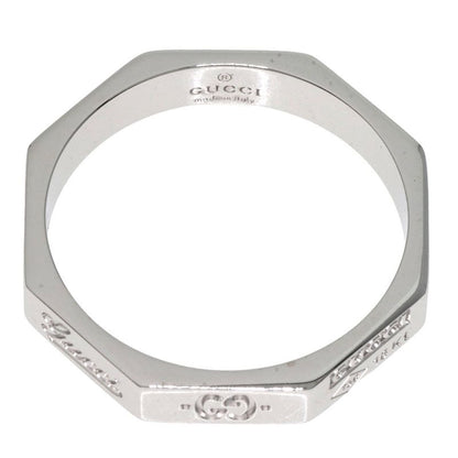 Gucci Octagonal #14 Ring - 18K White Gold Ladies