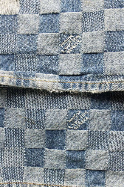 Louis Vuitton 24SS Rm241 GCO Hqd87w Damier Denim Skate Denim Pants Men 30