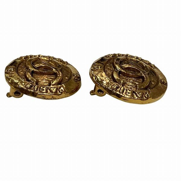 Chanel Coco Mark 28 Gold Branded Accessories Earrings Ladies