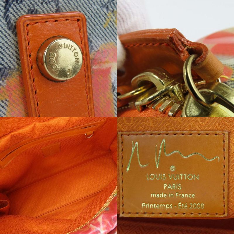 Louis Vuitton Handbag Weekender PM M95734 Monogram Pulp Rose Orange Multicolor