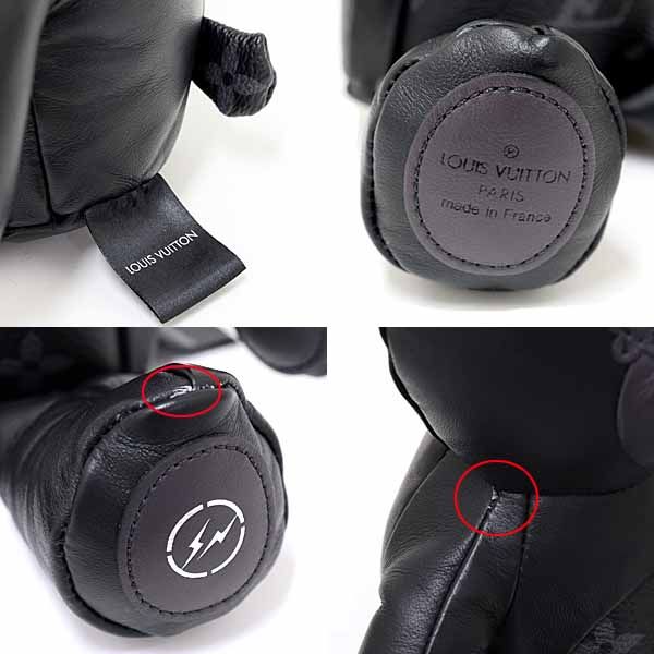 Louis Vuitton Deux Louis Fragment Bear Stuffed Bear Monogram Eclipse Gi0184