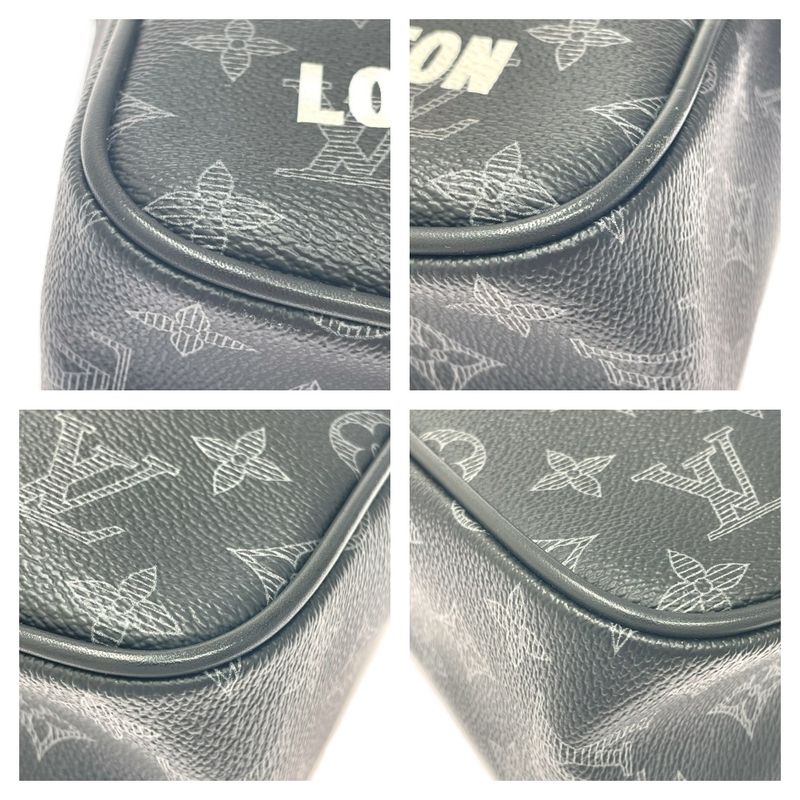 Louis Vuitton M43677 Monogram Eclipse PVC Danube PM Vivienne Shoulder Bag