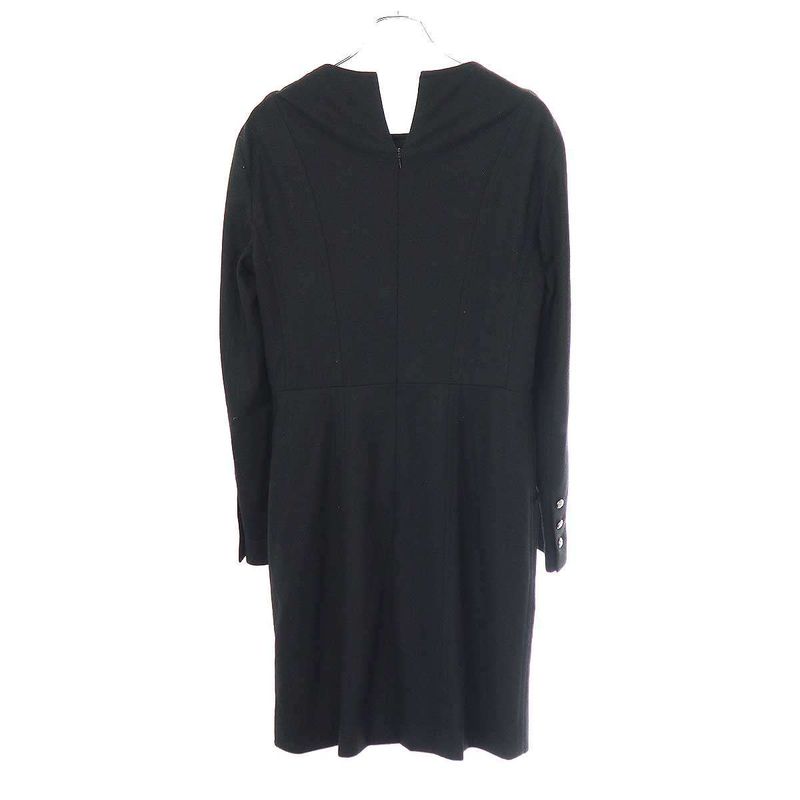 Chanel Wool Cashmere Dress P46626v34560 Black 44