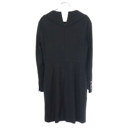 Chanel Wool Cashmere Dress P46626v34560 Black 44