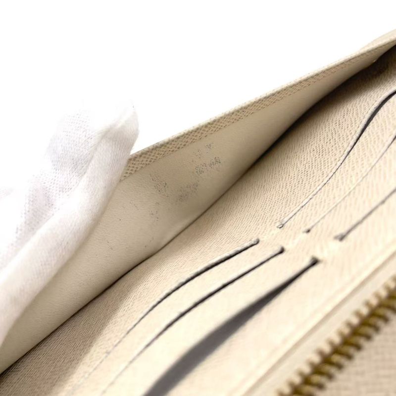 Louis Vuitton Portefeuille Antholite Monogram PVC Brown Folded Long Wallet Gold