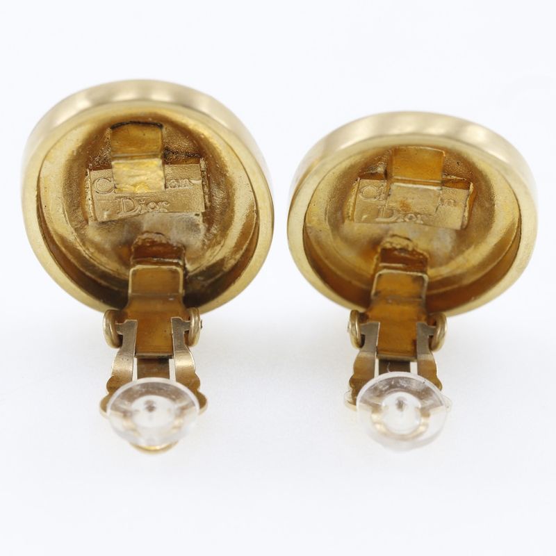 [dior] Christian Dior Vintage Gold Plated Ladies 19.4g Earring