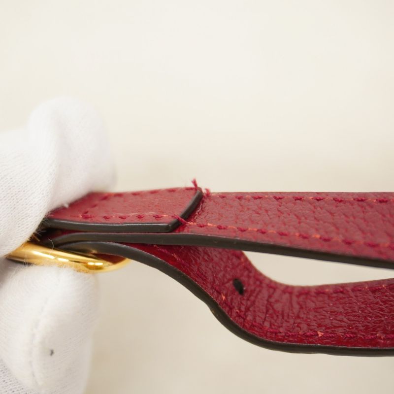 Gucci Shoulder Bag GG Supreme Doraemon 647784 PVC Beige Red Gold Hardware Women