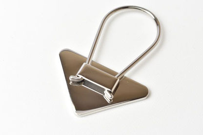 Unused Prada Key Ring Key Holder Charm Triangle Cobalt