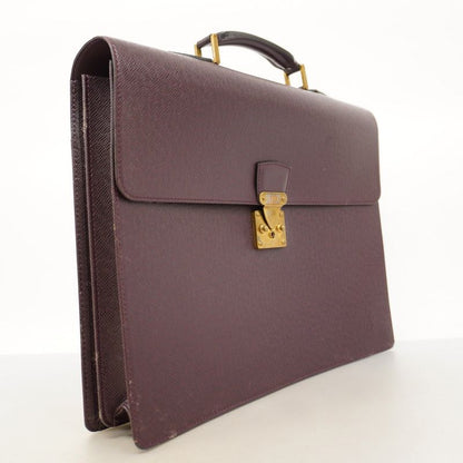 Louis Vuitton Briefcase Taiga Serviette Moskova M30036 Acajou Men's