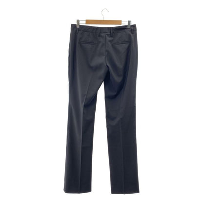 Prada - Wool Straight Slacks Pants - 40S - Black - Women's