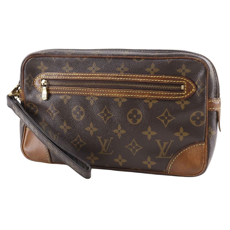 Louis Vuitton Marly Dragonne Vintage M51825 Monogram Canvas Brown Sl0916 Unisex