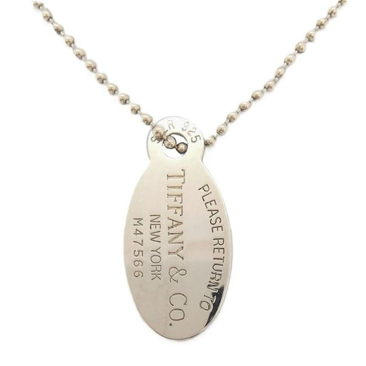 Tiffany & Co Tiffany & Co Return To Oval Tag M47566 Necklace Sv925 256g Silver