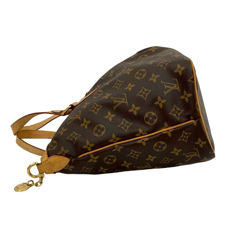 Louis Vuitton Palermo PM Monogram Leather 2-Way Handbag Shoulder Bag Brown 34145