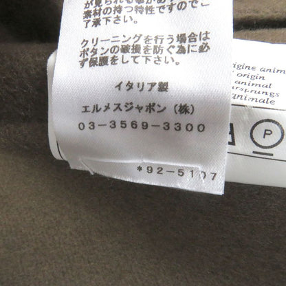 Hermes 19AW 100% Cashmere Long Coat Chester Coat Brown 48 With Hangers Made In