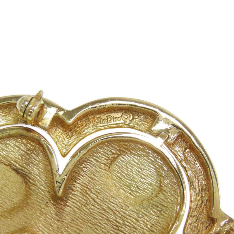 Christian DIOR Rhinestone Brooch Metal Ladies