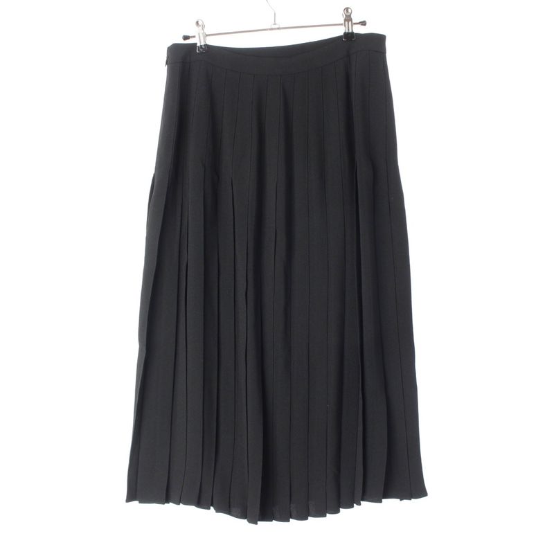 Celine 20SS Acetate Rayon Pleated Skirt 2j144865c Black 40