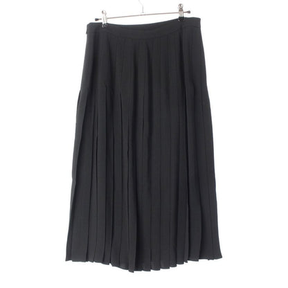 Celine 20SS Acetate Rayon Pleated Skirt 2j144865c Black 40