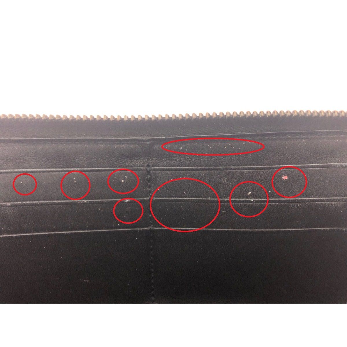 Gucci Diamante Studded Round Zipper Long Wallet GG 2 Zipper Heads