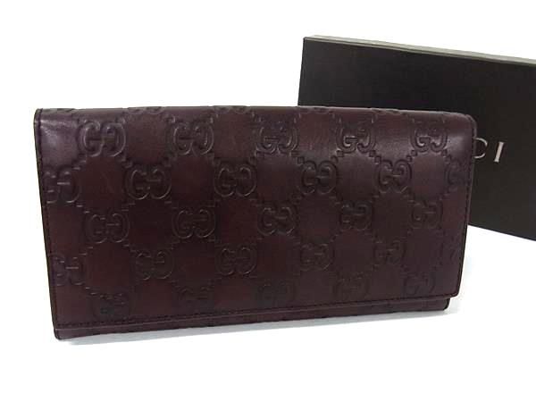 Gucci 146229 Guccissima Leather Foldable Long Wallet Coin Purse Billfold