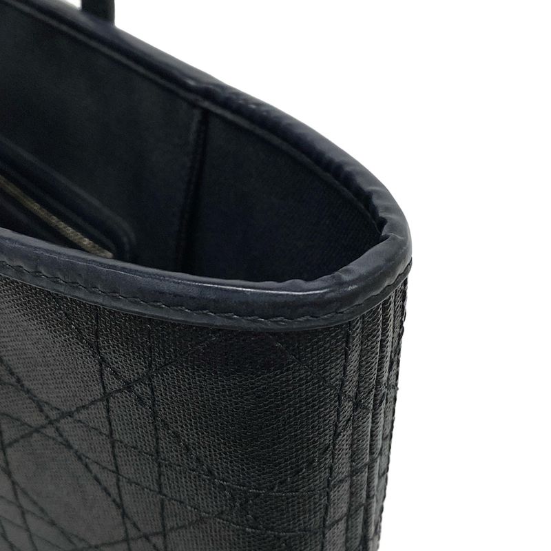 Dior/christian Dior Tote Bag Panarea Black Logo Charm None Leather