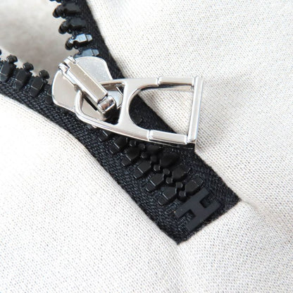 Hermes FIT 100% Cotton Serie Button Logo Half Zip Hoodie Pullover Hoodie Light