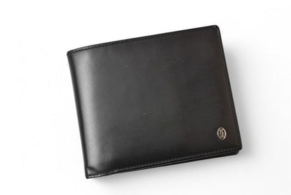 Cartier Wallet Men's Bifold Cartier Fold Wallet Leather Pasha De Cartier Black