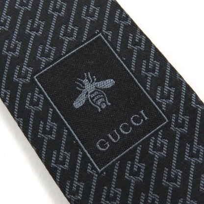 Gucci 100% Silk G Logo Regimental Stripe Necktie With 7cm (2.76in) Sword Tip