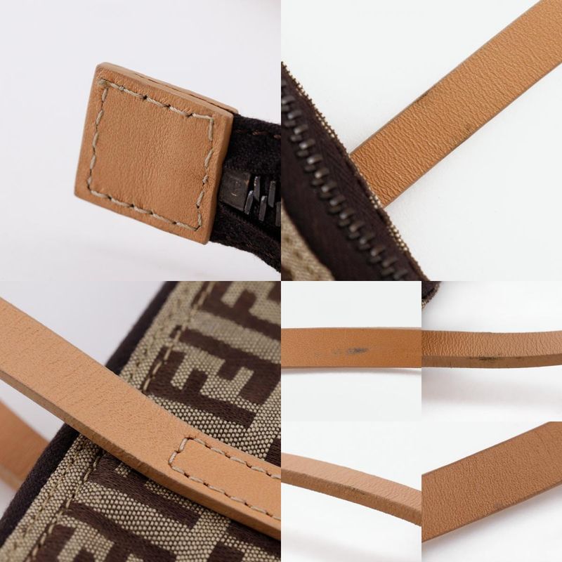 Fendi Zucchino 8bh022 Canvas Brown Women's Tote Bag