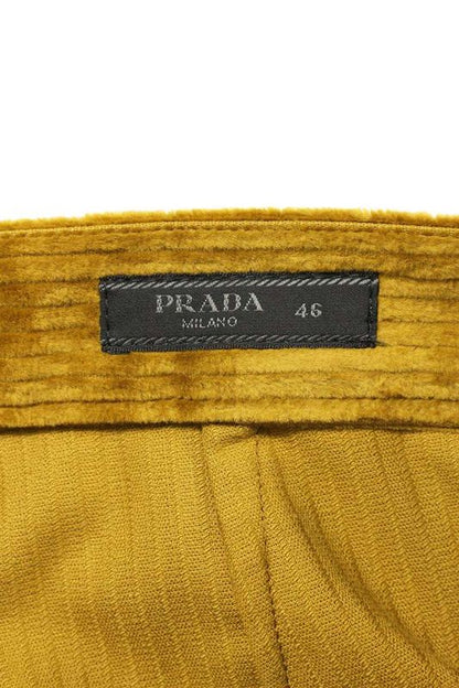 Prada Sph313 S232 13Y0 Triangle Logo Pinwale Corduroy Long Pants Men 46